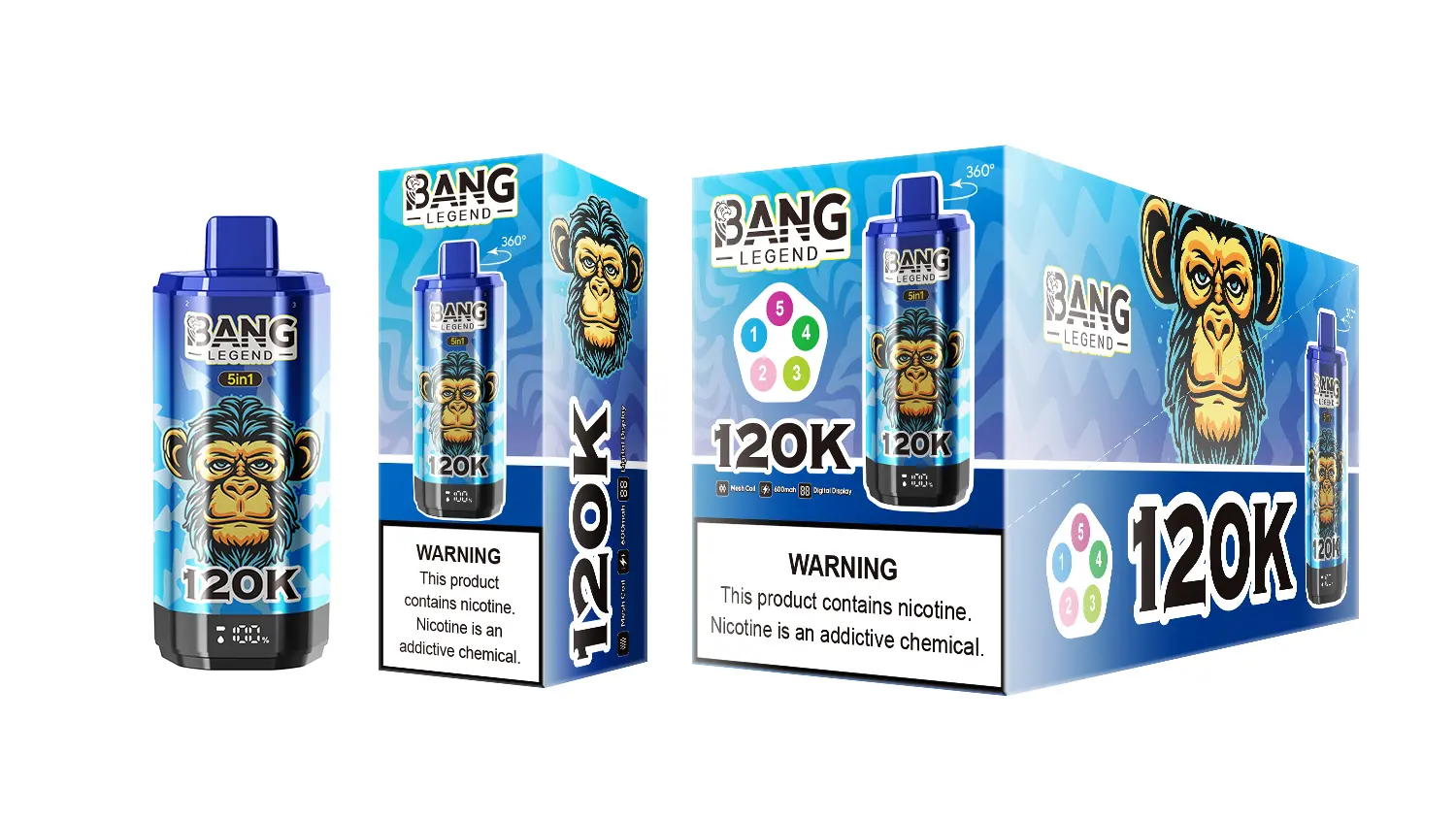 BANG LEGEND 120K 5 in 1 (10pcs) - MYEU VAPES