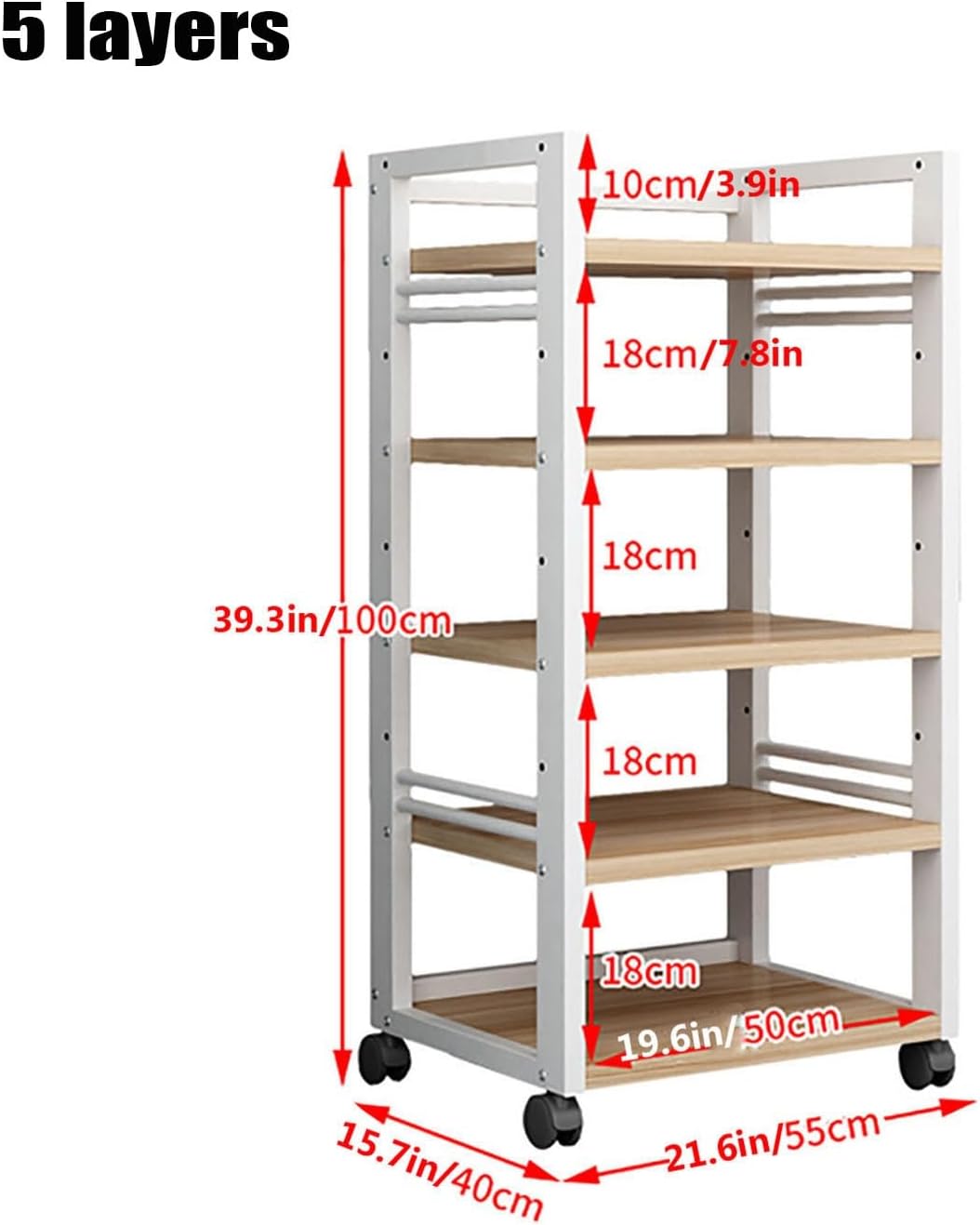 DONGYUE 5-Tier Audio-Video Media Stand