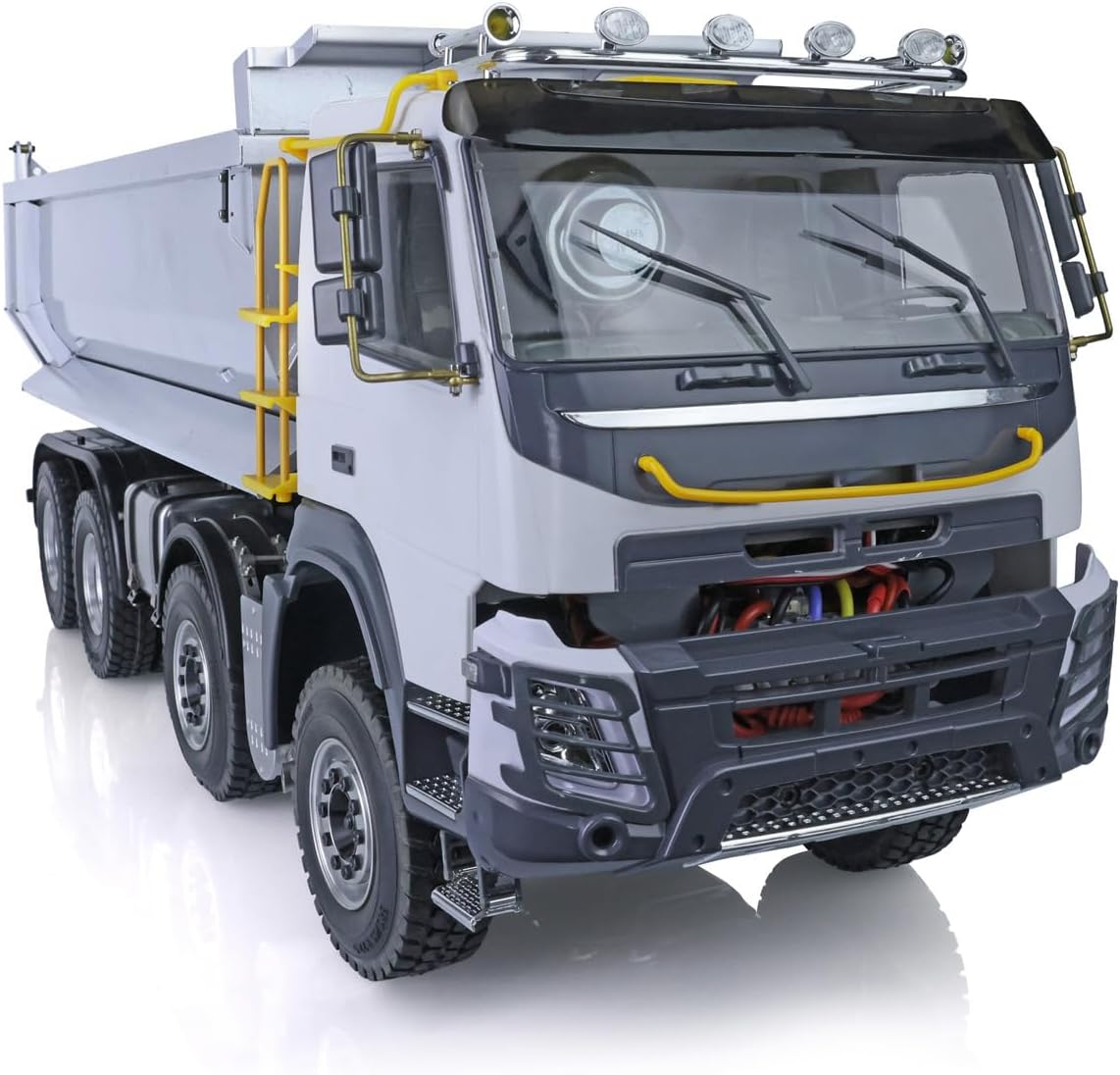 JDM 8 * 8 RC Hydraulic Dumper Truck 1/14 Metal 2Speed Differential Axle RC Heavy Equipment