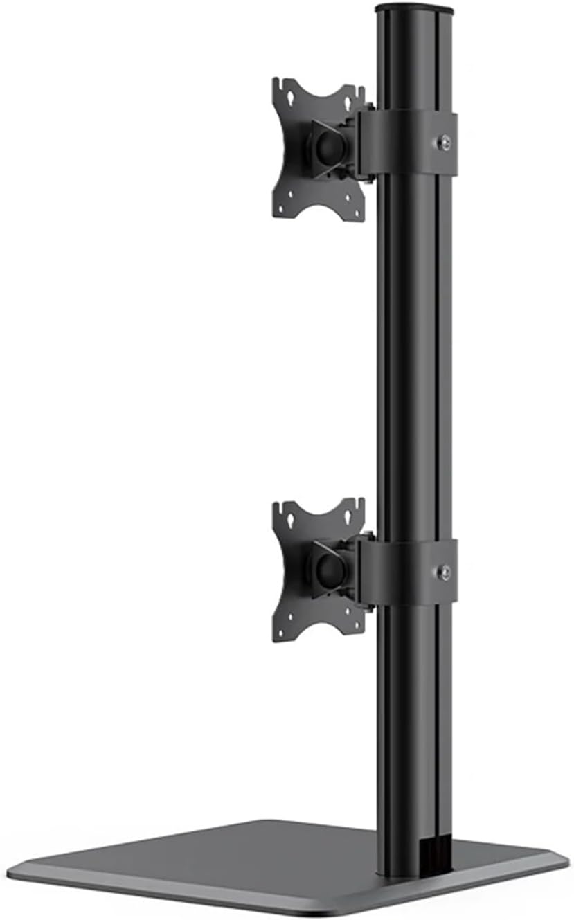 Dual Monitor Stand arm, Suitable for Sizes ≤ 49 inches 0-15 kg (33 lbs), Aluminum Alloy (Color : Black)