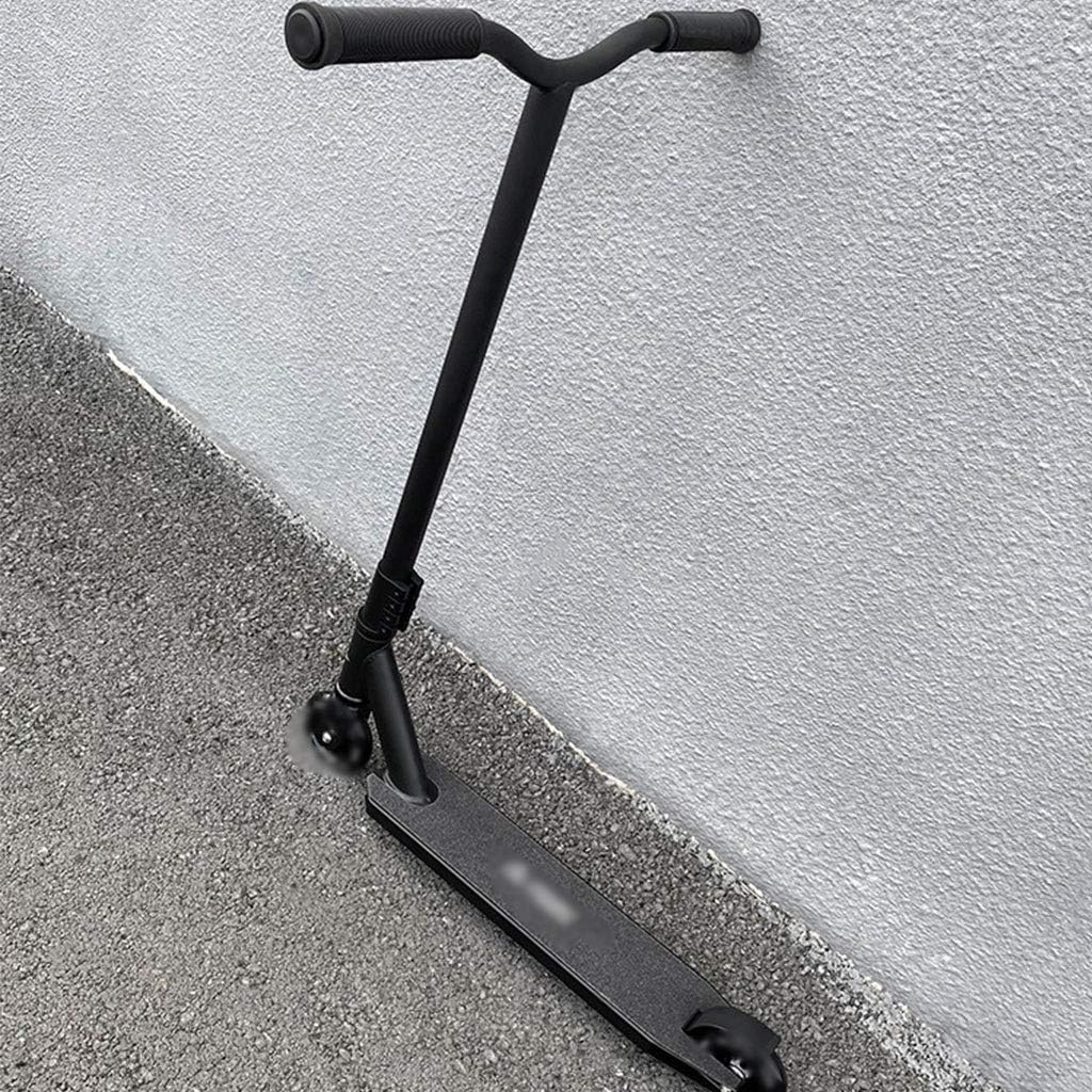 Scooters Black Adult Scooter, Men's Training Kick Scooter, Professional Racing Sport Scooters, Wheel Trick Scooters (Color : Black, Size : 49 * 51 * 86cm)