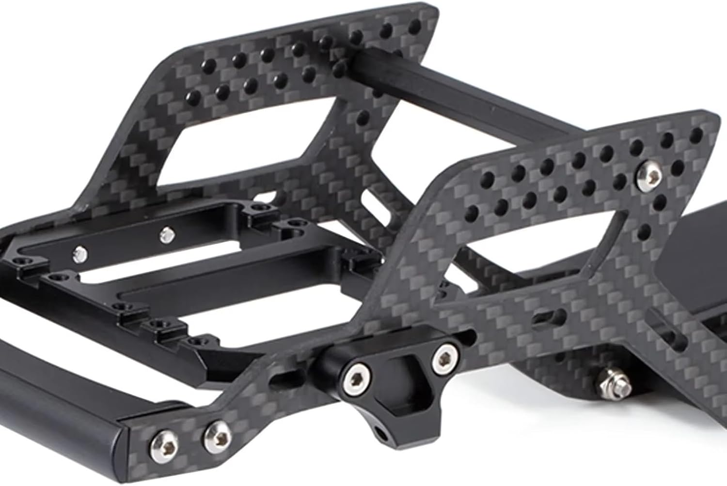RC Upgrade Accessories for SCX10 II for Element for Enduro 1/10 for LCG Chassis Kit with Overdrive Gearbox Skid Plate Servo Mount Frame Braces RC Crawler Trail Truck Car Parts(Chassis Kit B)