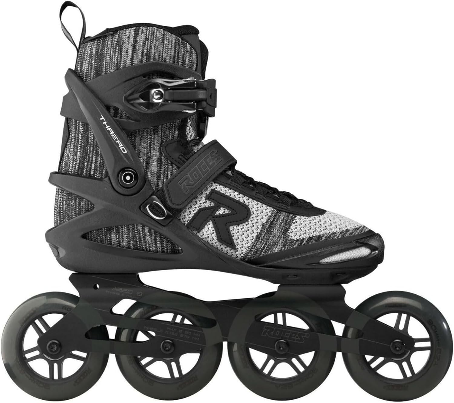 Roces Men's Thread TIF Lightweight Breathable Adjustable Fitness Ecology Outdoor 4 Wheel Inline Racing Skates with Easy Entry System & & Secure Closure, Supplied with Brake