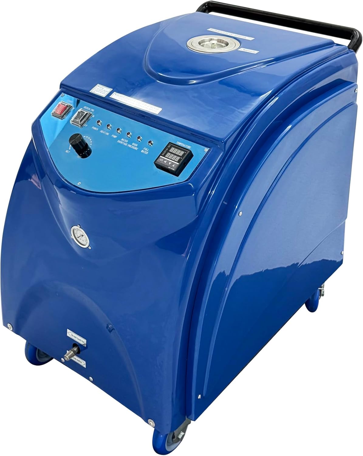 EQCOTWEA Commercial Steam Car Washer Cleaner 13Bar Instant Heat 60-Second Steam 18L Tank 167-198℃ Multi-Purpose for Auto Detailing, Engine, Chassis Cleaning & Interior Cleaning 220V 6KW