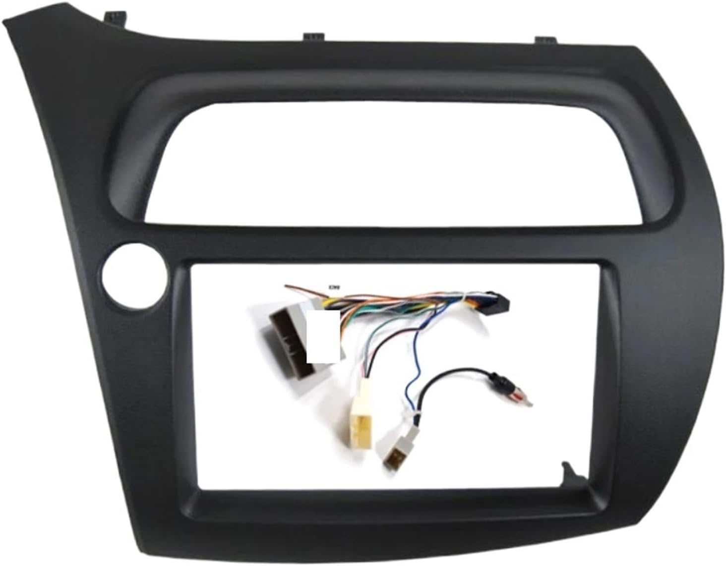 BINGLEI Car Interior 0Radio Panel Fit for Honda Fit for Civic Radio DVD Stereo Cd Panel Mounting Trim Kit Face Frame Bezel with Wire Harne Decoration