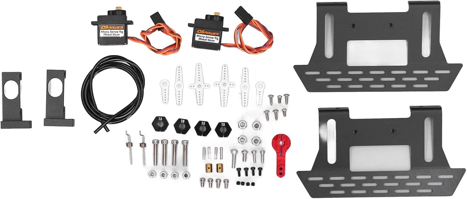 Front Rear Portal Axle, High Performance Metal Rear Portal Axles with Pedal Servo for Axial SCX10 I II III AXI03007 YK4082