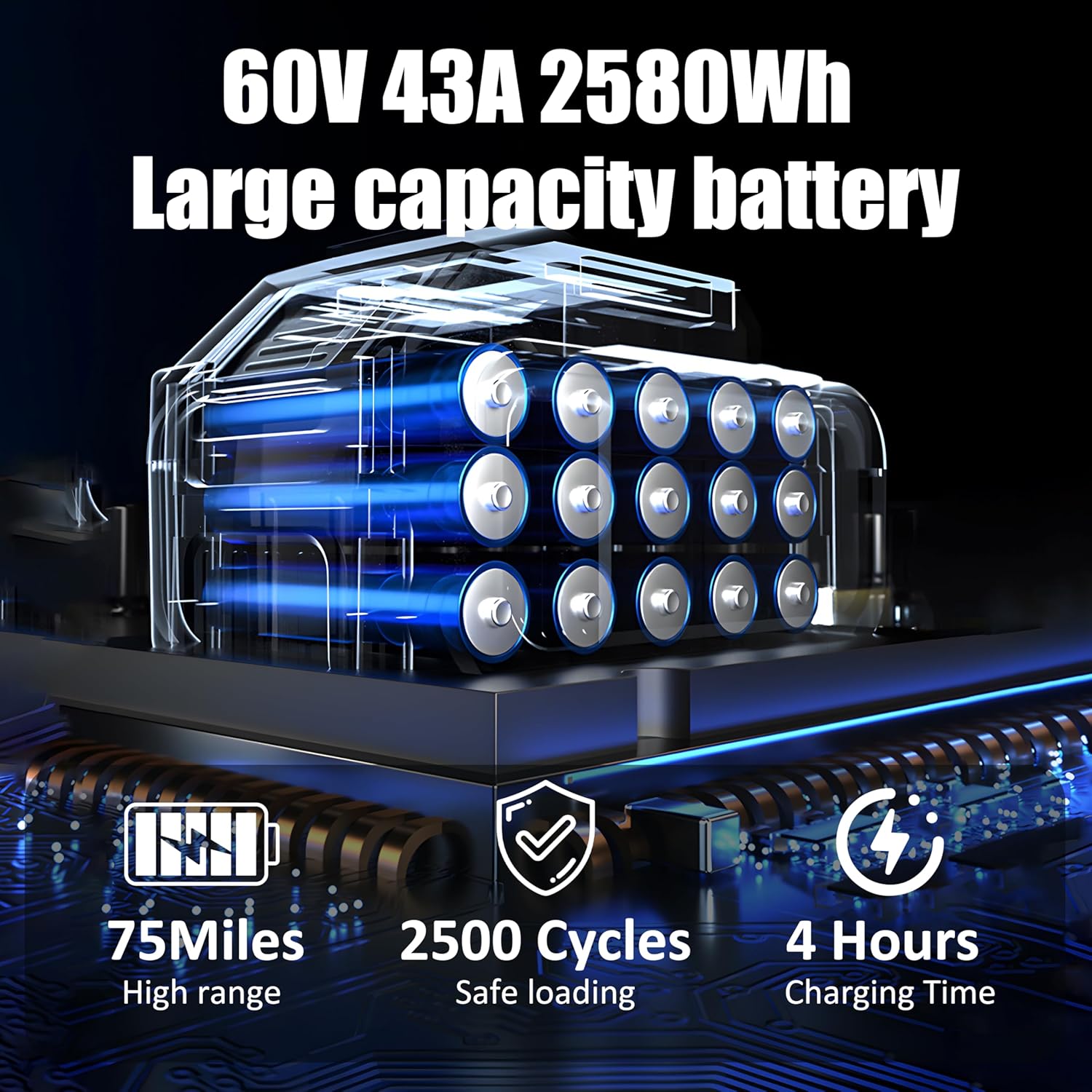 Electric Offroad Scooter S11Pro - 55 MPH Fastest Dual Motor Adult Scooter, 6000W Peak, 11