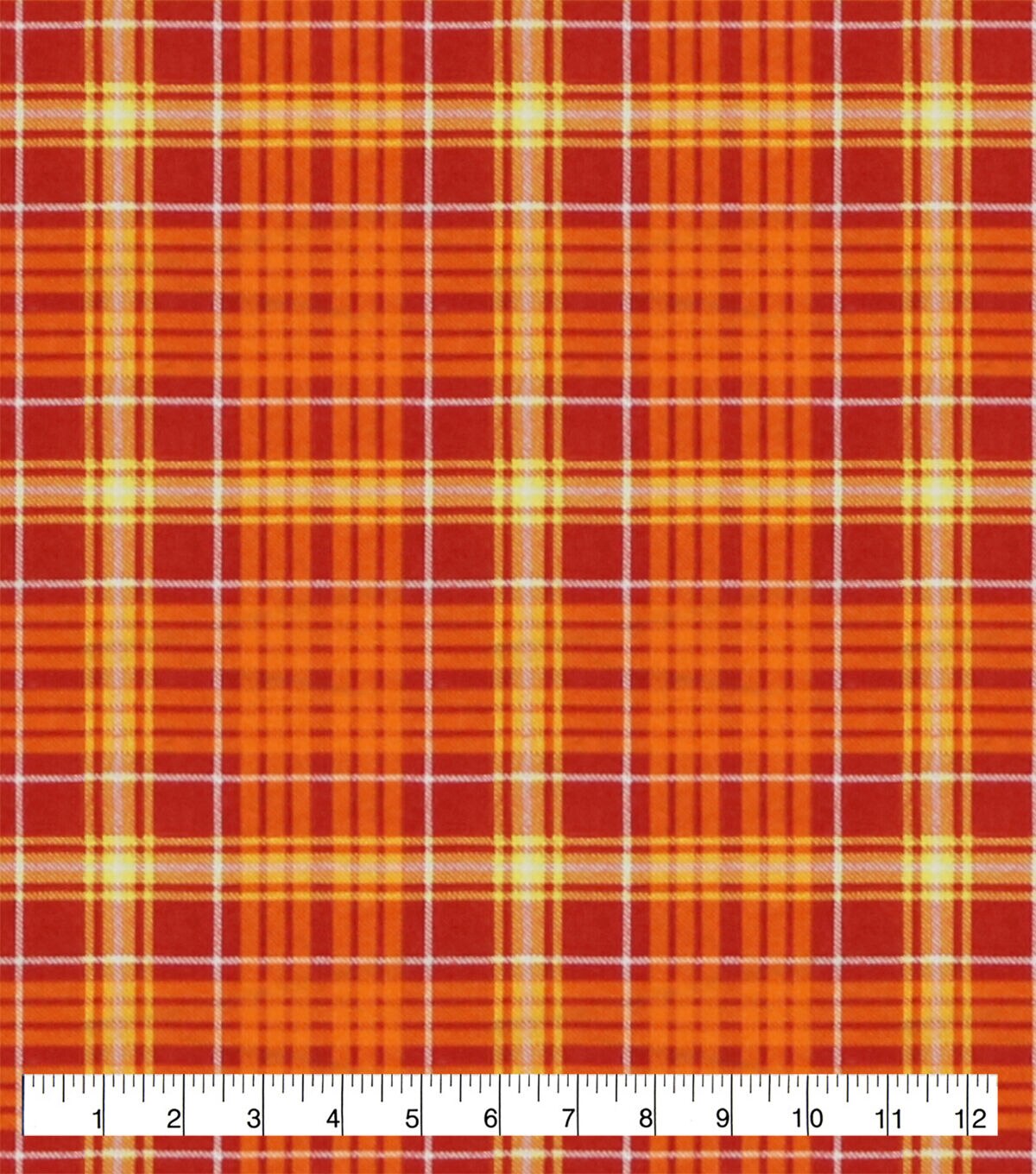 Rust Mustard Plaid Super Snuggle Flannel Fabric