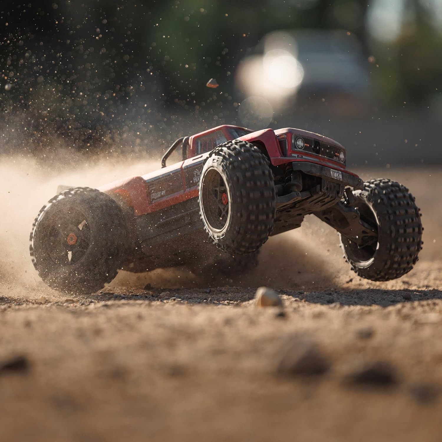 ARRMA RC Truck Outcast 4X4 4S BLX 1/10TH 4WD Stunt Truck RTR (Battery and Charger Not Included), Red, ARA4410V2T4