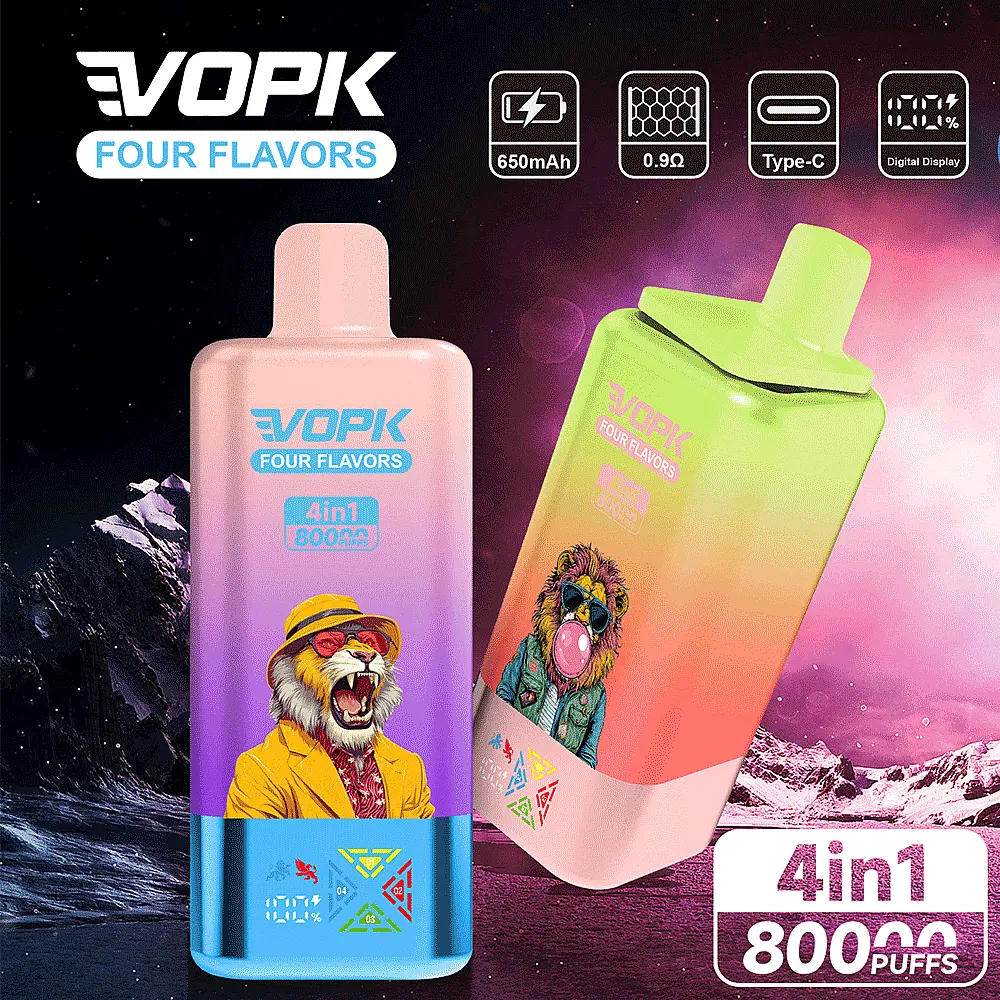 VOPK FOUR FLAVORS 80K 4 in 1 (10pcs) - MYEU VAPES