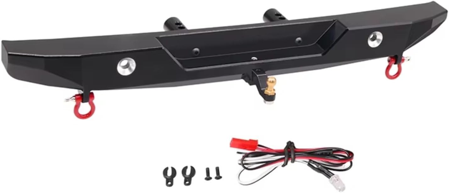 Compatible with Axial SCX6 1/6 Remote Control Crawler Car Upgrades Parts Replacement Accessories CNC Aluminum Alloy Rear Bumper RC Car Accessories