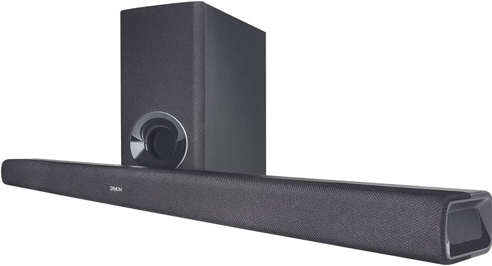 Denon DHT-S316 TV Sound Bar with Subwoofer, Wireless Home Theater Soundbar System | Virtual Surround Sound Technology | Wall-Mountable | Bluetooth Compatibility | Smart & Slim-Profile | Black