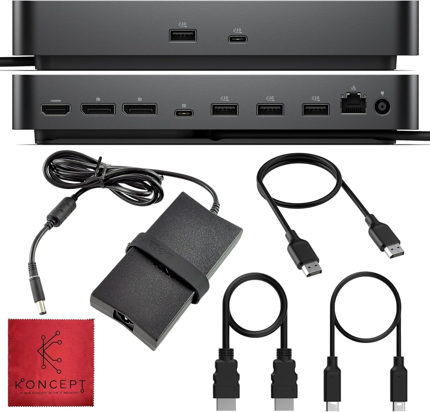 Dell Pro Smart SD25 Docking Station Supports Dual/Triple Monitor 4K Displays with 180W,HDMI, DisplayPort & USB-C Cable, 10Gbps Thunderbolt Dock (SD25)