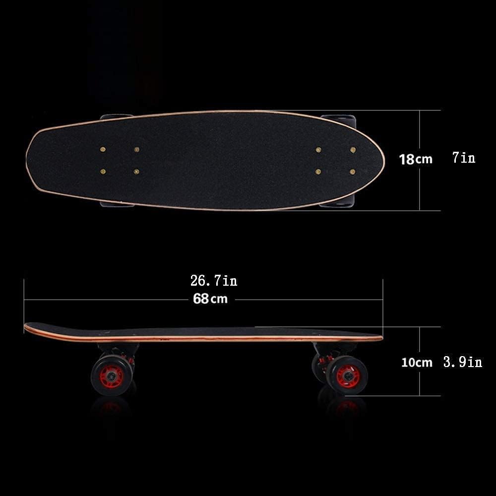 Four-Wheel Skateboard Road Skills Four-Wheel Skateboard Portable Adult Male and Female Skateboard Suitable for Adults and Young People
