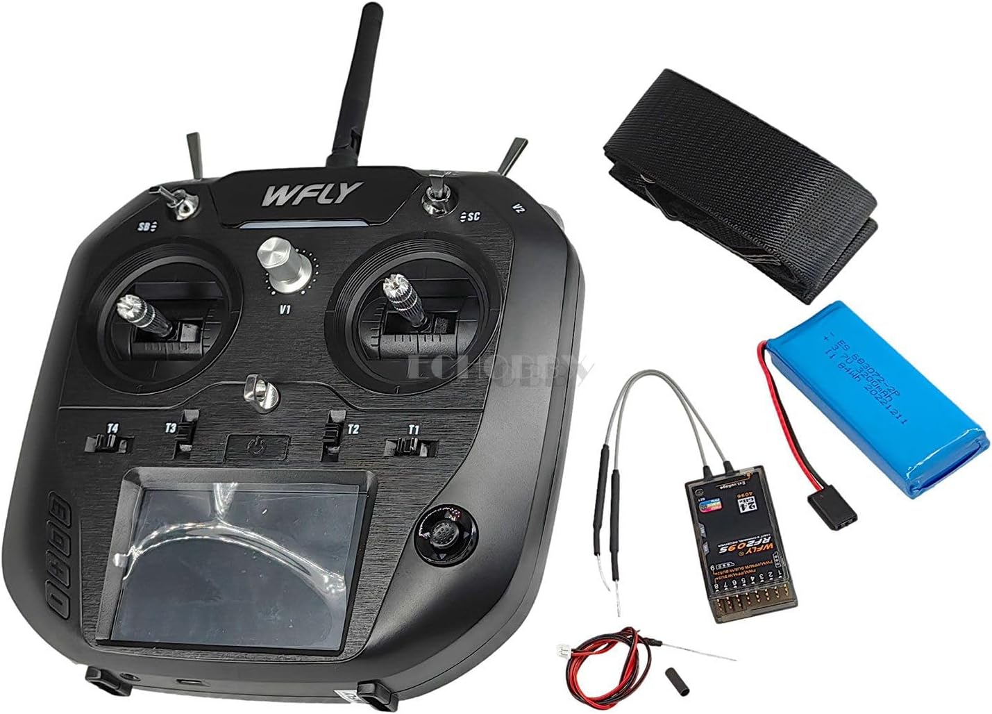 WFLY ET07 +RF207S 10Ch Digital Proportional RC System for Airplane Glider Helicopter Multi-Rotors Vehicle Ship (Mode 2 (Left Hand Throttle))