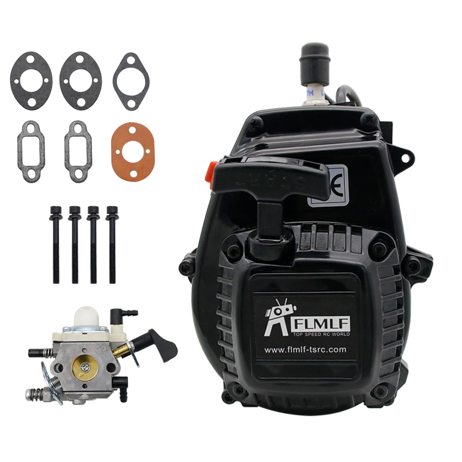 FLMLF 30.5CC 10HP Professional Racing Reed Case Engine Kit for 1/5 HPI Baja LOSI 5IVE T FG RC CAR Parts