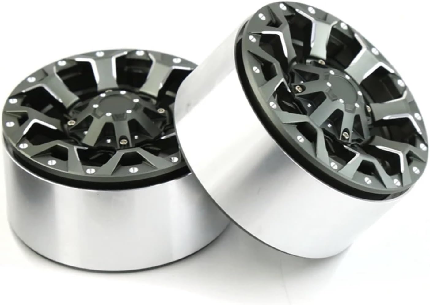 RC Car Parts for Axial for SCX10 for Wraith RR10 for Capra for Traxxas for TRX4 1/10 4Pcs RC Crawler Car Metal Beadlock Wheel Rim 2.6 Inch Upgrade Parts