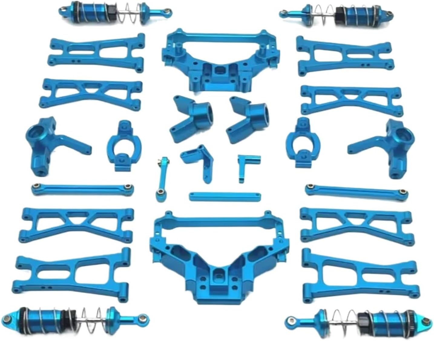 Models Upgrades Parts For HSP 1/14 Metal Replacement Parts Set Remote Control Car Upgrade Accessories(Blue)