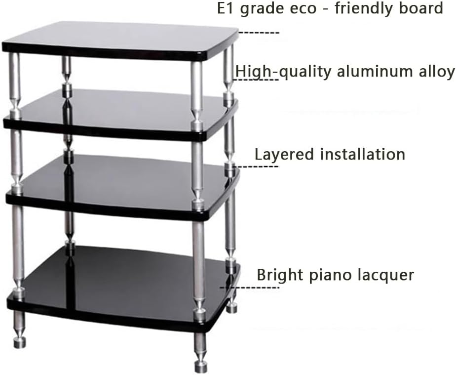 Record Player Stand HiFi Rack Audio Stands 1/2/3/4 Layer AV Media Stands Stereo Cabinet