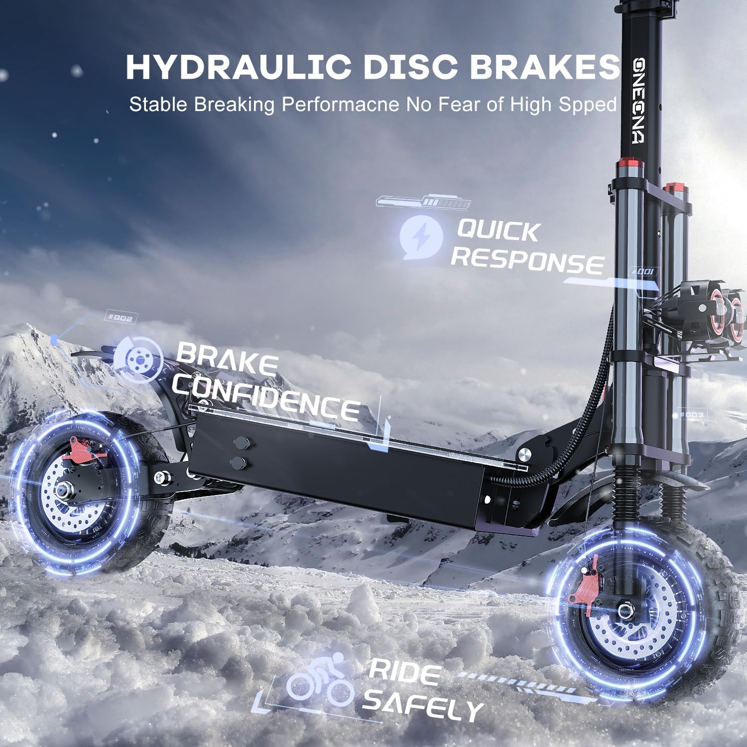 Electric Scooter Adults, 5600W/7000w Dual Motors with 60/70 Miles Range Battery, Up to 50/55 MPH Top Speed, 11