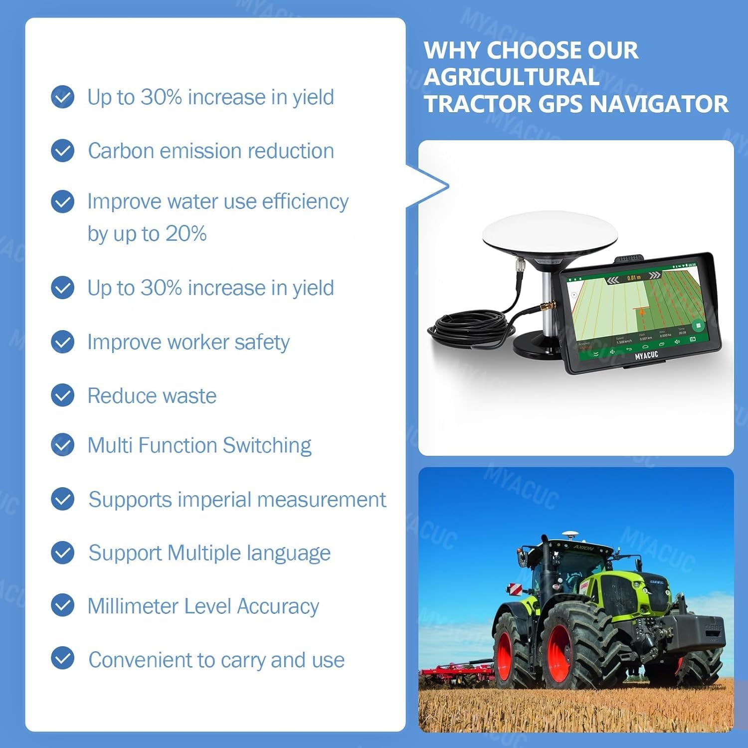 Tractor GPS Navigator for Precision Agriculture, 7