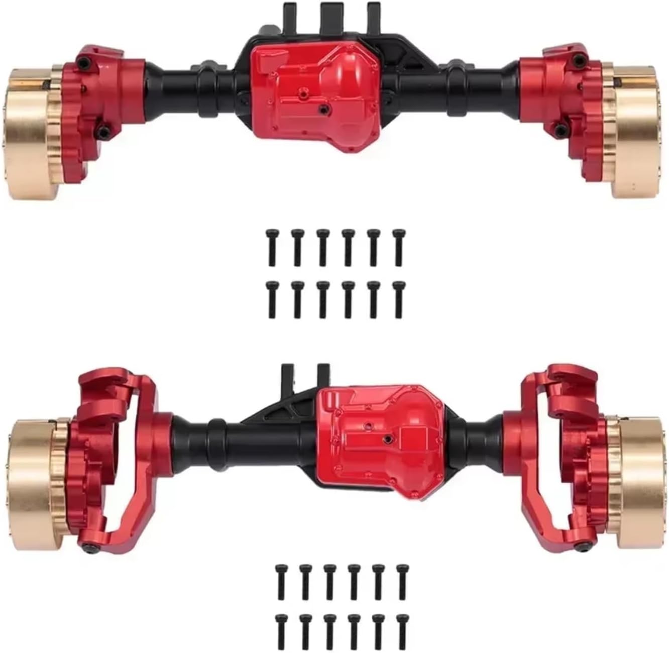 Compatible with Trxs for TRX-4 1/10 RC Crawler Car Upgrade Accessories Parts Metal Front Rear Bridge Axle Shaft RC Assortment