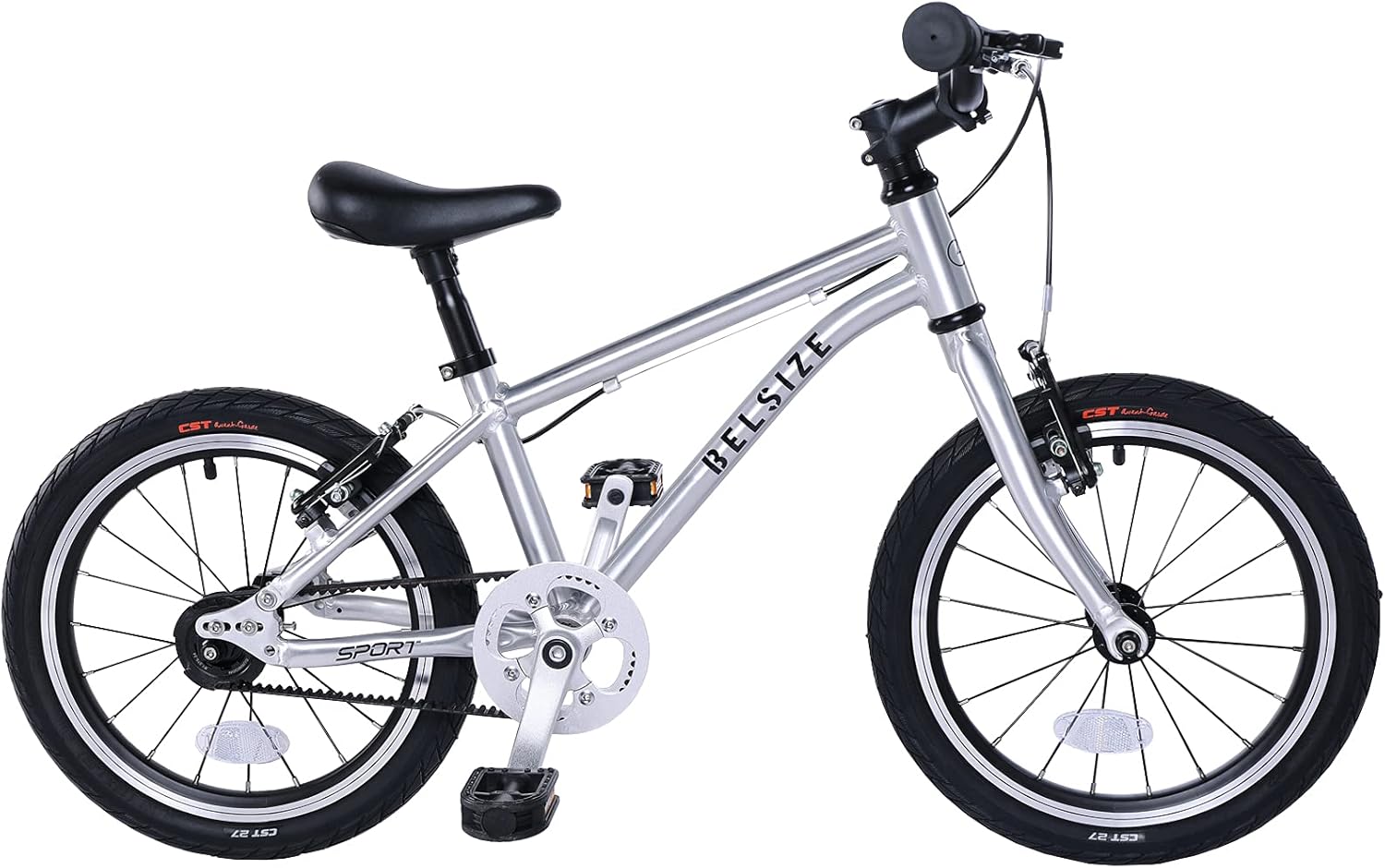 A11N SPORTS BELSIZE 16-Inch Belt-Drive Kid's Bike, Lightweight Aluminium Alloy Bicycle(only 12.57 lbs) for 3-7 Years Old