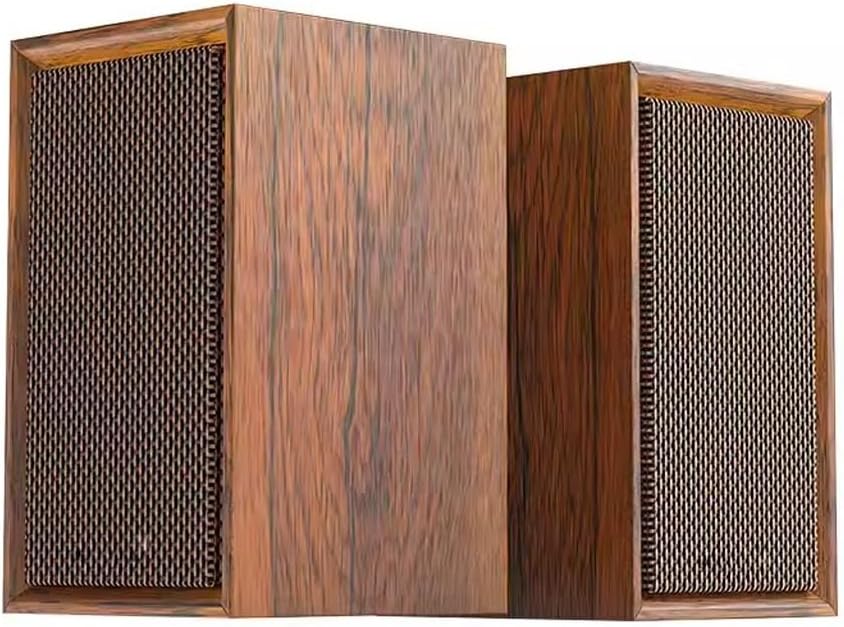 Computer Audio, Home Desktop Speaker, Wired Subwoofer, Wooden