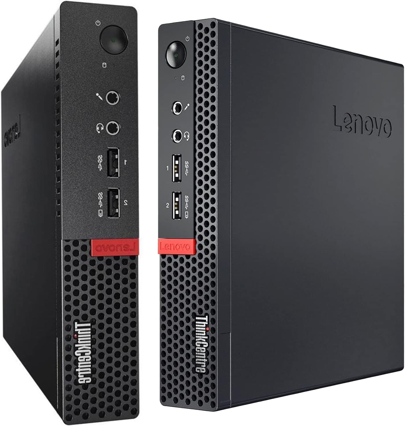 Lenovo ThinkCentre M710q Tiny Desktop Computer, Quad Core i5-7400T, 8GB RAM, 256GB SSD, DisplayPort, Keyboard and Mouse, WiFi, BT, Windows 11 Pro (Renewed)