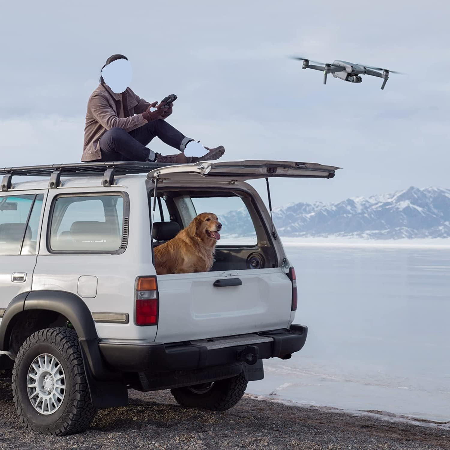 DJI Air 2S Fly More Combo with DJI-RC Controller Smart View - Drone Quadcopter UAV with 3-Axis Gimbal Camera, 5.4K Video, 3 batteries, Case, 128gb SD Card, Lens Filters, Landing pad Kit with Must Have Accessories