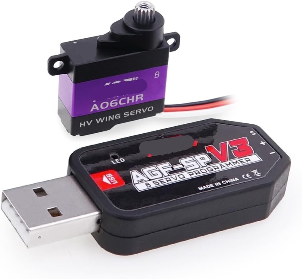 A06CHR Metal Gear 3kg High Torque Coreless Motor Wing Servo(Combo1)