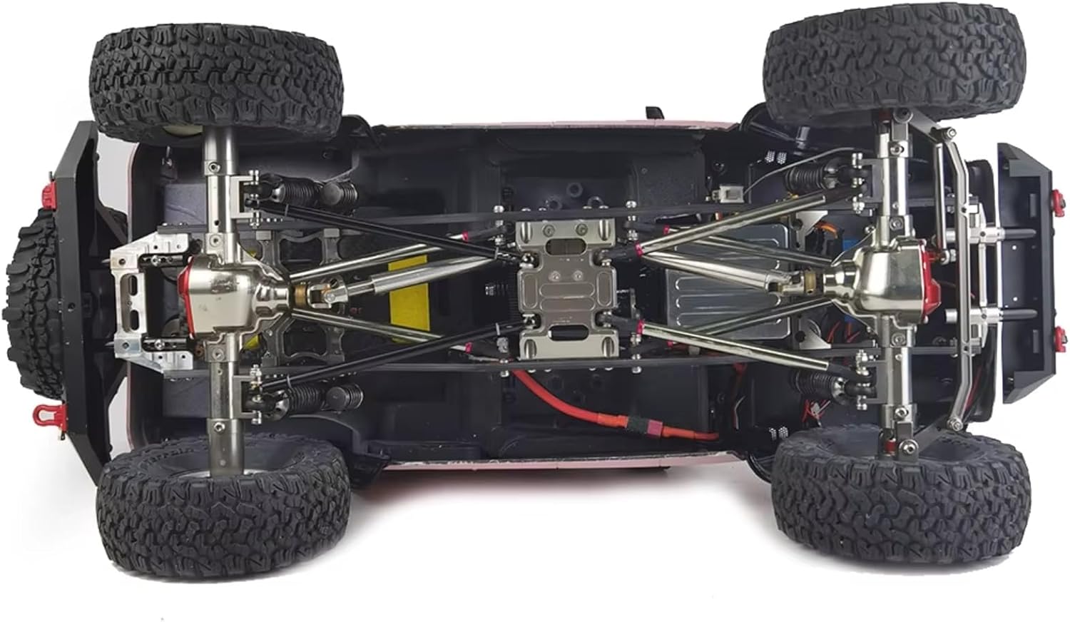 RC Spare Part Compatible with Axial for SCX10 for Wrangler 90047 1/10 RC Crawler Car Parts Accessories Metal Alloy Front Rear Straight Axle Set