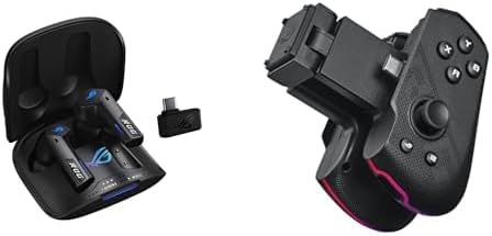 Bundle of ASUS ROG Cetra True Wireless Gaming Headphone (2.4GHz & Bluetooth, ROG SpeedNova, Bone-Conduction) + ROG Tessen Gaming Mobile Controller (Android, foldable, RGB lighting, 500Hz polling rate)