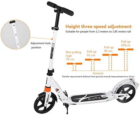 Scooters for Teens Cheap, Kick Scooter for Adults- Folding-Scooter for Boys Height Adjustable City Scooter for Girls Two-Wheeled Scooter