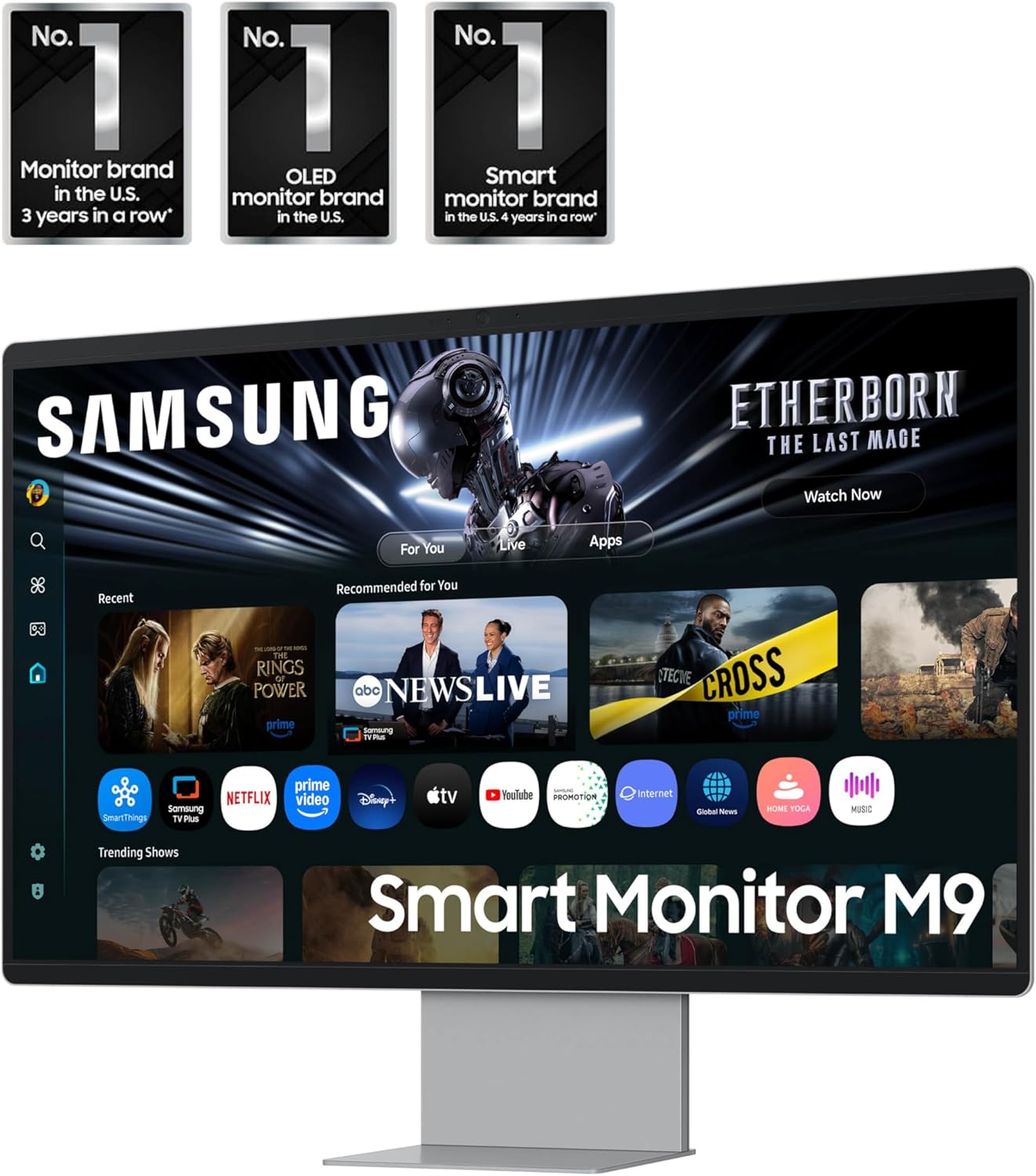 Samsung 32” OLED M9 (M90SF) Smart Monitor with 4K QD-OLED, 165Hz, 0.03ms, Gaming Hub, Samsung Vision AI, 3 Yr Warranty, LS32FM902SNXZA, 2025