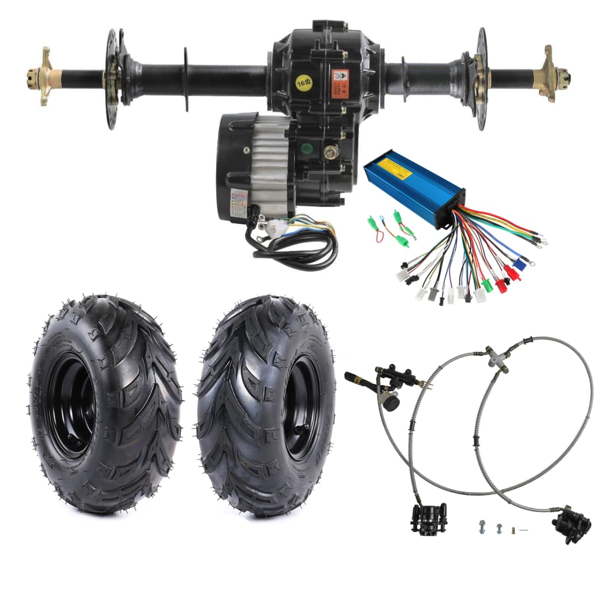 Complete 48V 1000W Electric Motor Kit with 30