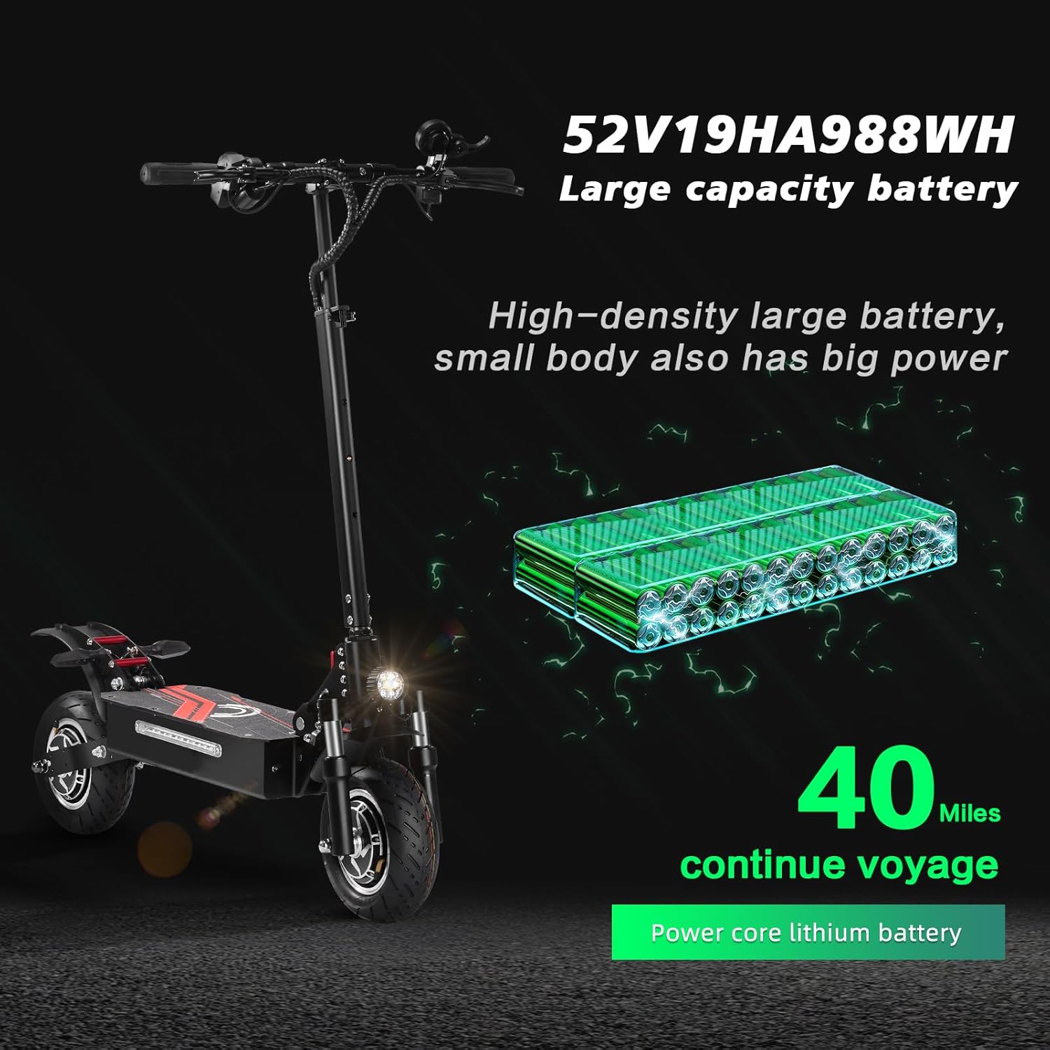 Foldable Electric Scooter with 3-4hr Charge time, 40-Mile Range; LCD Dashboard displays Real-time Effortlessly Portable for Office/Metro use Motorized Scooters