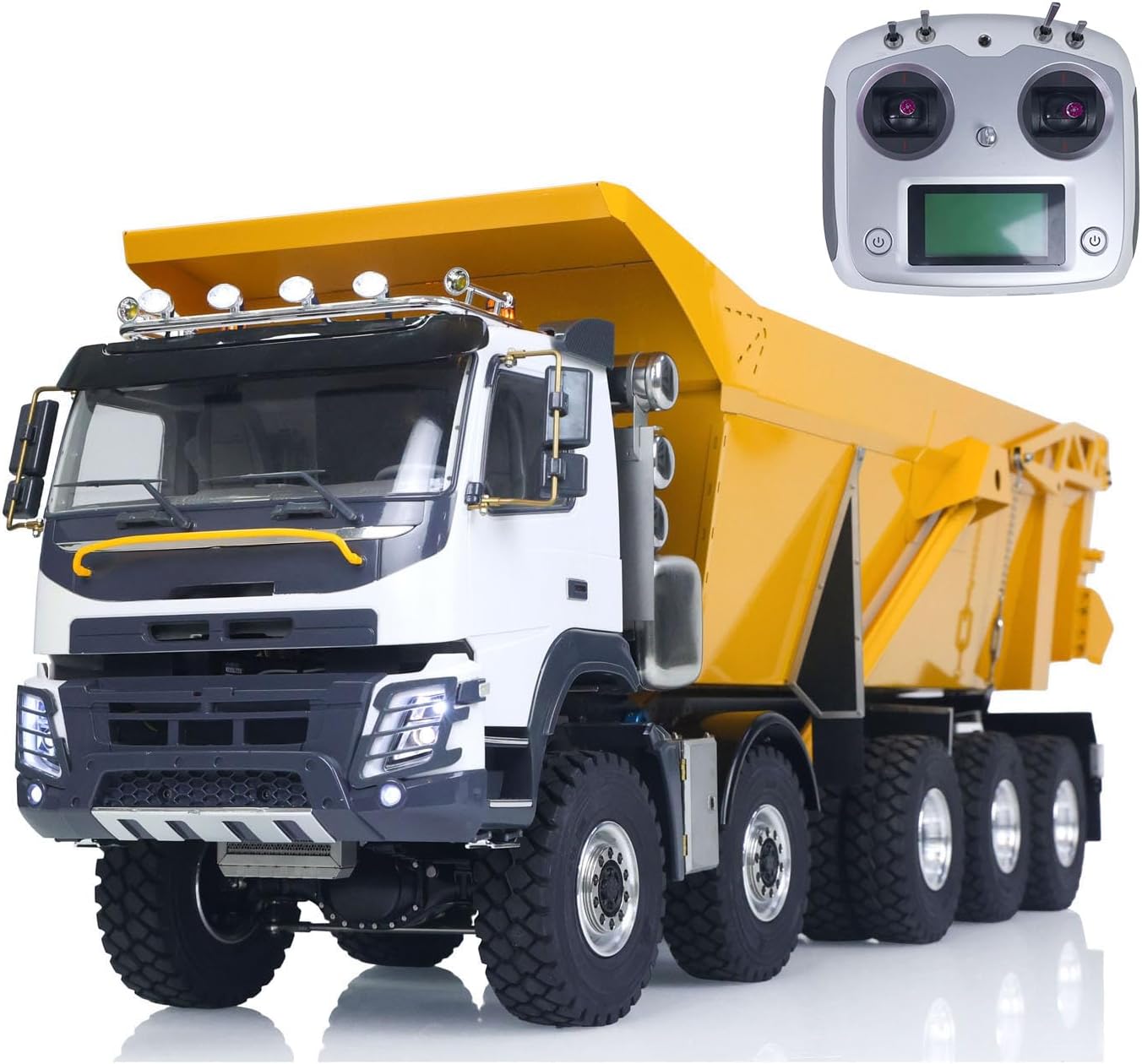 TOUCAN RC HOBBY 1/14 219 Metal Radio Controlled Hydraulic Dumper Truck 10X10 10X6 RC Tipper 3Speed Axles Transfer Case Differential Locks