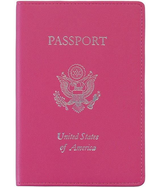 RFID Blocking Gold Lettered Passport Case