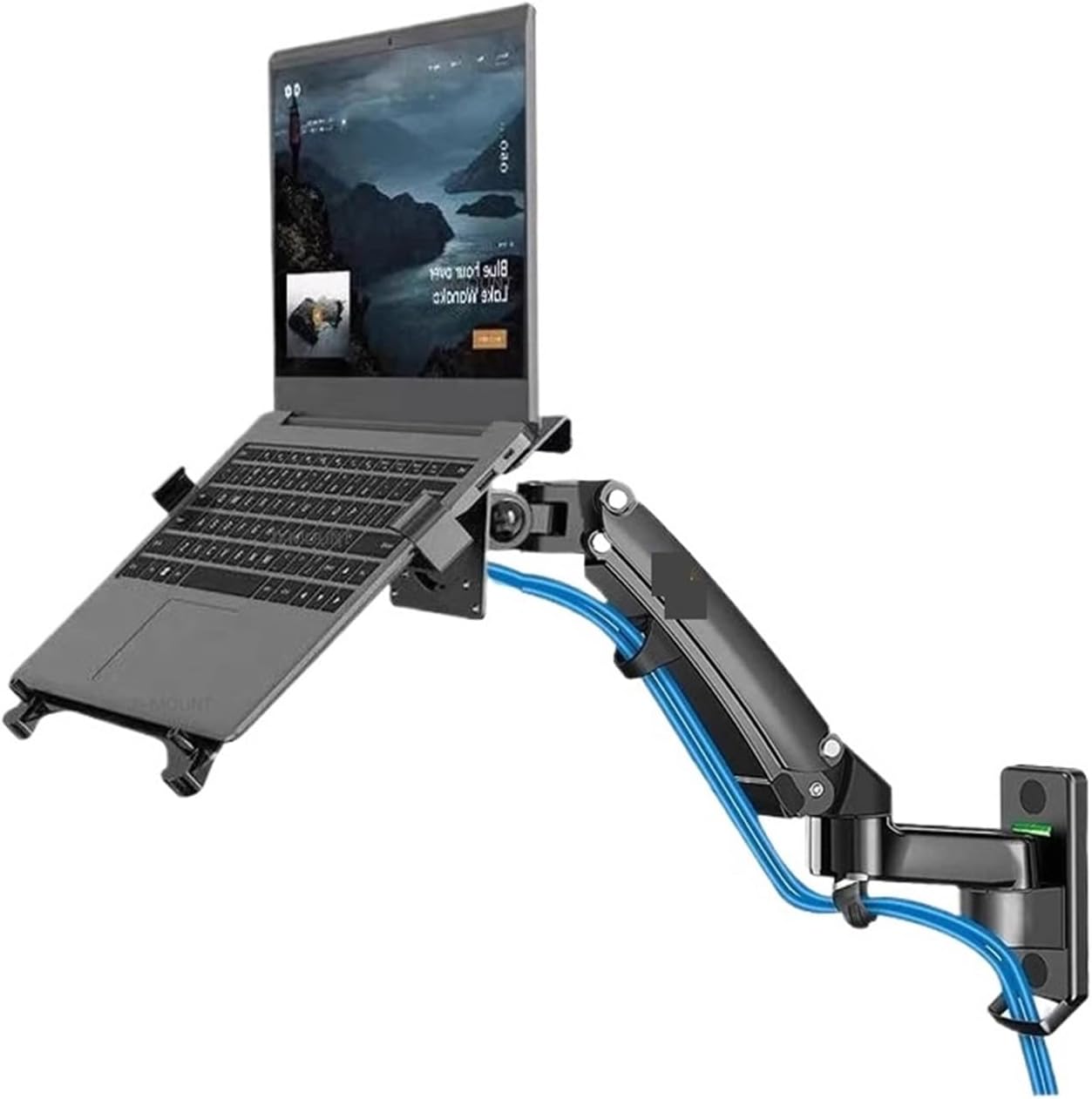 F150 F15T 3-12kg 100x100 Gas Spring Dual Arm Laptop Wall Mount 13