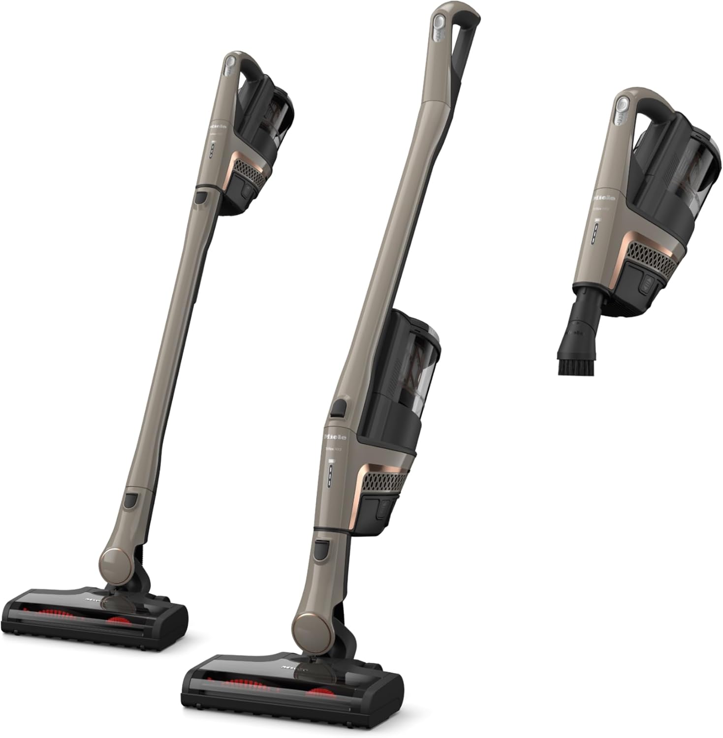 Miele Triflex HX2 Sprinter Vacuum Cleaner,120 min runtime, Cashmere Grey / Rose Gold