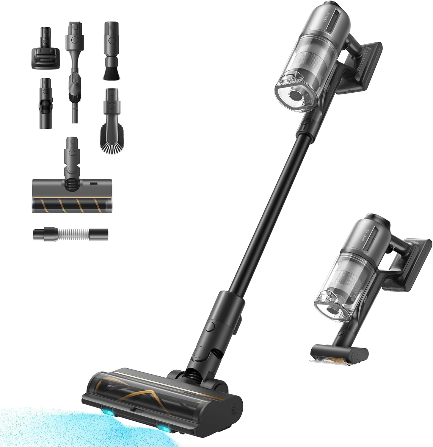 DREAME Z30 Cordless Vacuum Cleaner, Smart Stick Vacuum for Multi-Surface Cleaning, 310AW Suction with Dual Brushes, Pet Deshedding Tool, Long Runtime, Ideal for Hard Floor