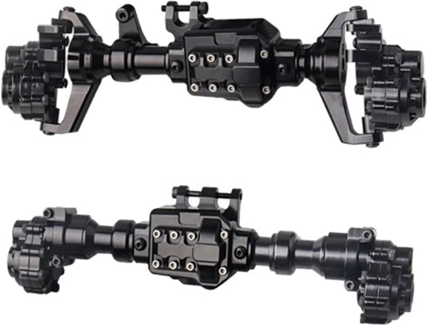 Rc Crawlers Axles For TRX-4 For TRX6 1/10 Aluminum Front And Rear Portal Axle Housing RC Crawler Car Upgrade Parts Model Accessory Reapir(Red,1set)