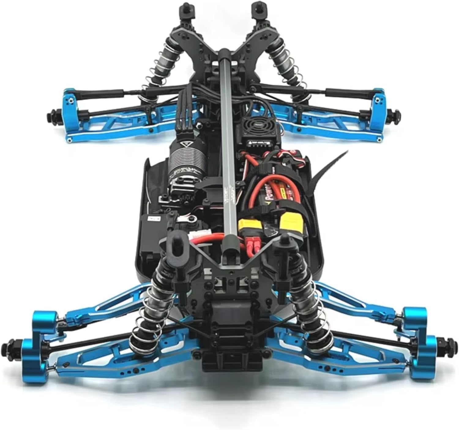 RC Models Parts For FeiShen For FS For TANK SHARKS For Cheetah For ATOM Leopard For Thunder 1/8 RC Car Parts Metal Upgrade Kit Decorative Accessories(BLUE)