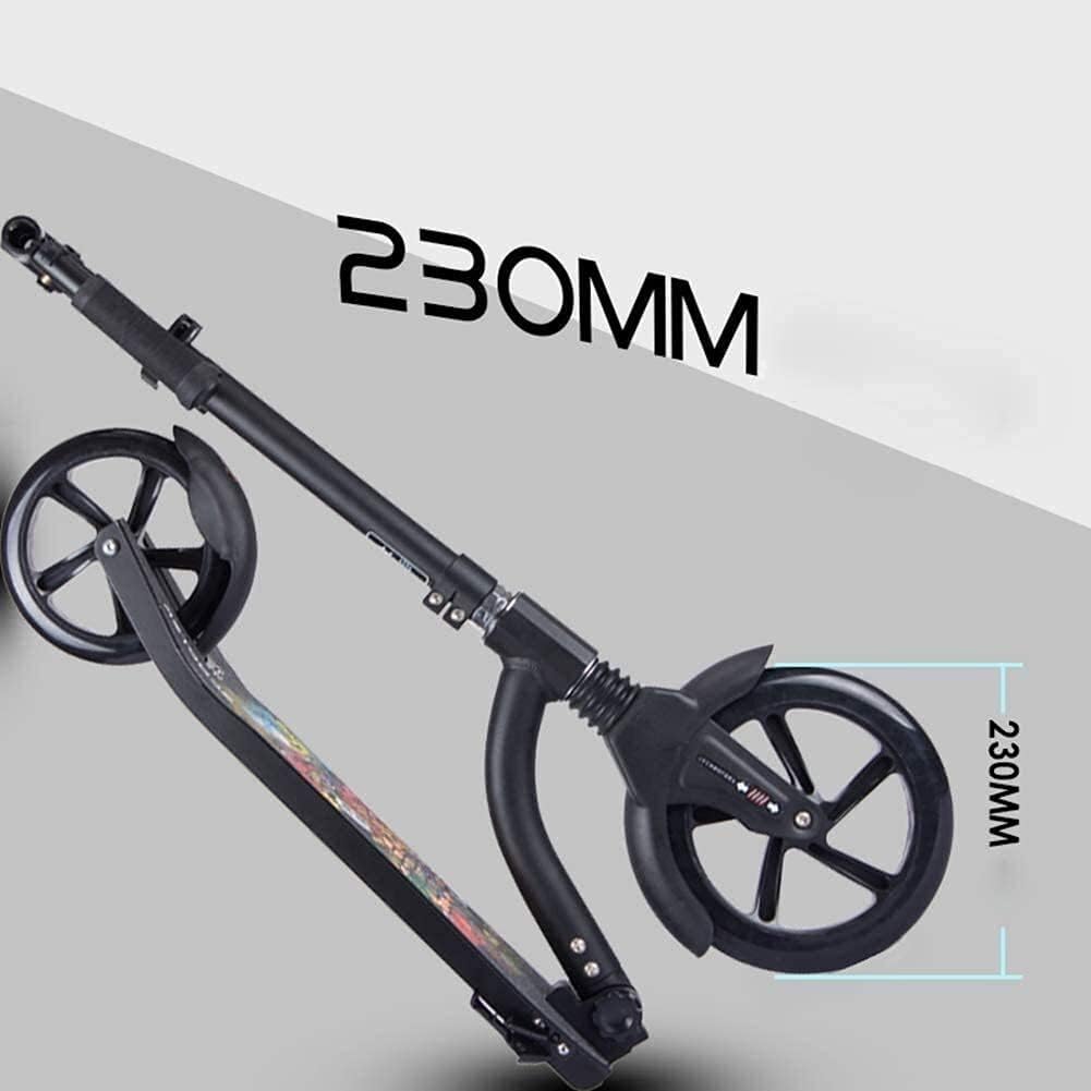 Scooters Kick Scooter for Adults Kids Foldable Unisex Adult Kick Scooters with Big Wheels Commuter Scooters Birthday Gifts for Women/Men/Teens/Kids Up to 100kg Non-Electric