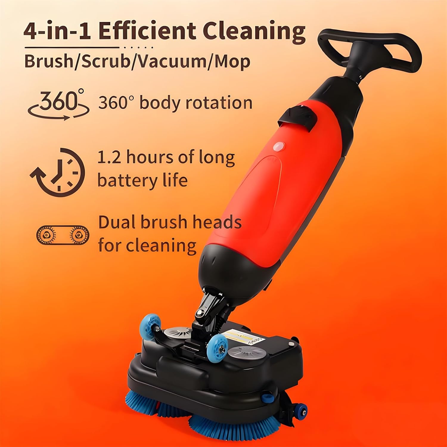 LMYYDES Smart Steam Fabric Cleaning Machine 13kpa Carpet Spot Cleaner, Fabric Cleaner, 1080ml Water Tank, 800ml Waste Water Tank, 31x17x35cm