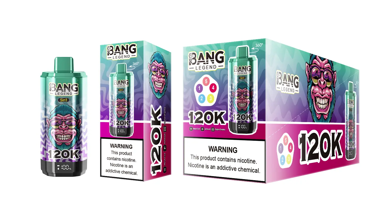 BANG LEGEND 120K 5 in 1 (10pcs) - MYEU VAPES