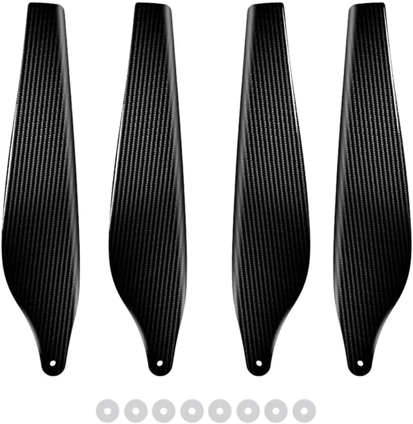 GF-3820F-W Reinforced 38-Inch Wide Carbon Folding Propellers (CW/CCW Set) for T30 Systems, Industrial Drone Rotor Components(2pcs CW and 2pcs CCW)
