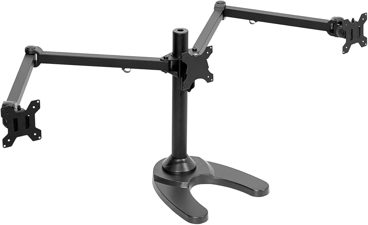 Triple Monitor Desk Stand Freestanding Adjustable 3 Screens Up to 32 Inches