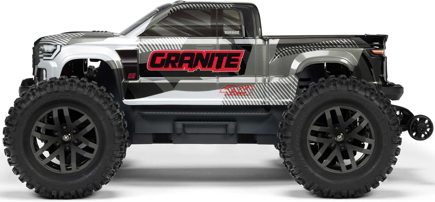ARRMA RC Truck 1/10 Granite 4X4 223S BLX BRUSHLESS Monster Truck RTR with DSC, Gun Metal, ARA4302V4T3